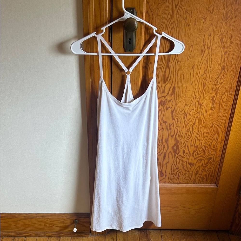 Outdoor Voices White Mini Slip Dress